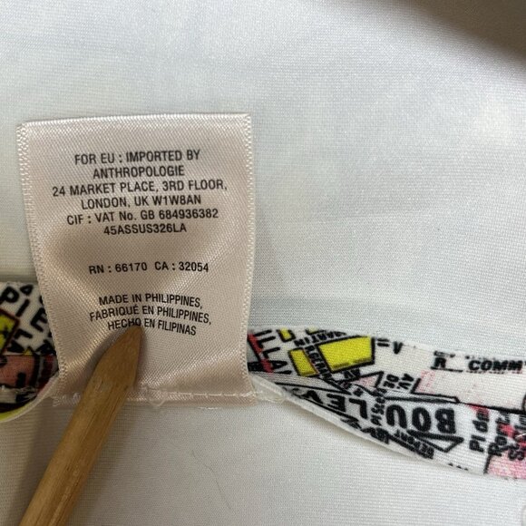 Maeve Anthropologie Womens Pleated Mini Skirt Size 6‎ Paris Map Print Scuba - Picture 8 of 12